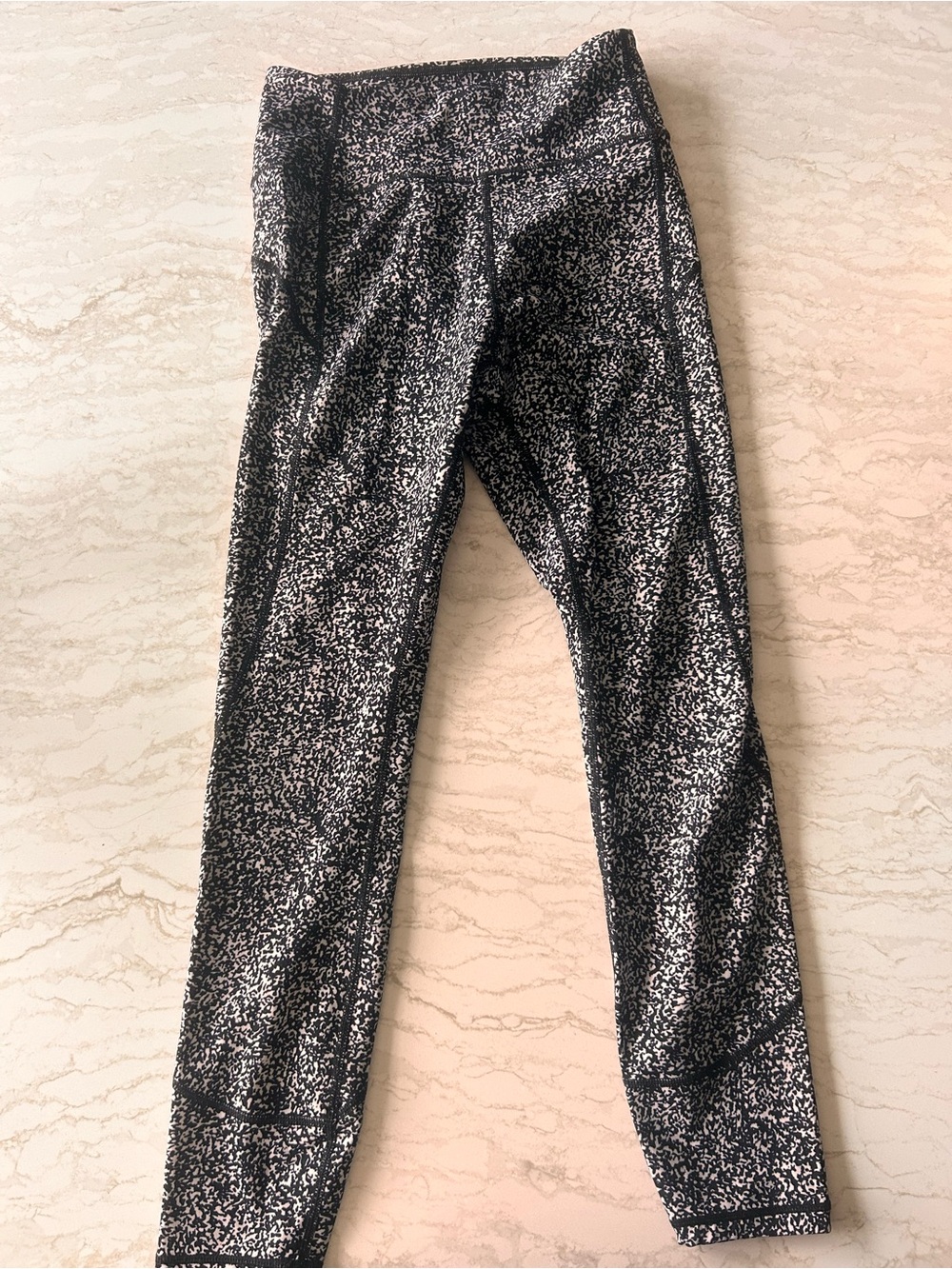 lululemon athletica Black & White Speckle Leggings